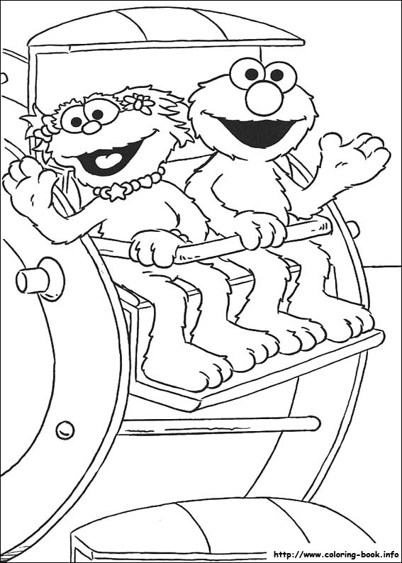 Sesame Street coloring picture